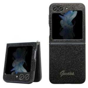 Guess Glitter Script case for Samsung Galaxy Z Flip 5 - blackeng