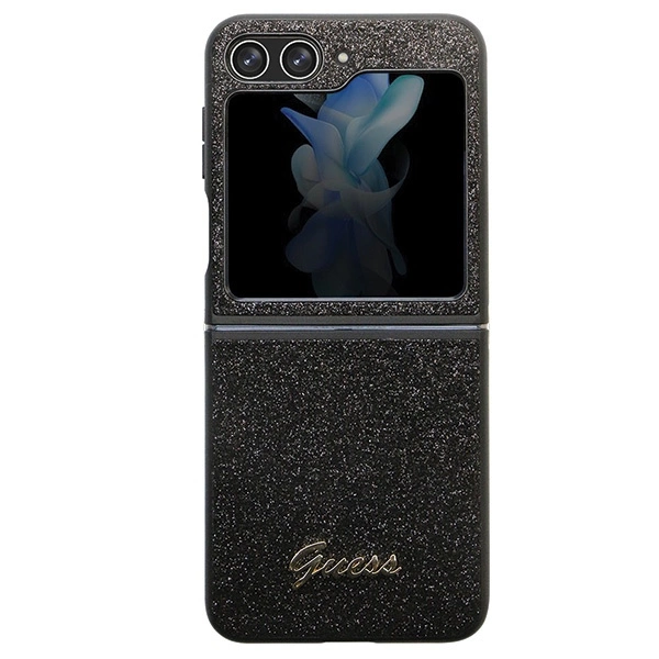Guess Glitter Script case for Samsung Galaxy Z Flip 5 - blackeng