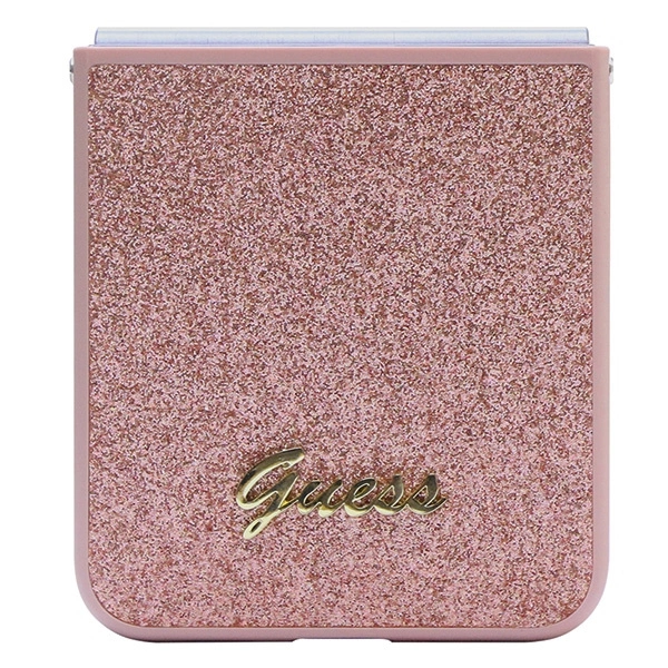 Guess Glitter Script case for Samsung Galaxy Z Flip 5 - pinkeng