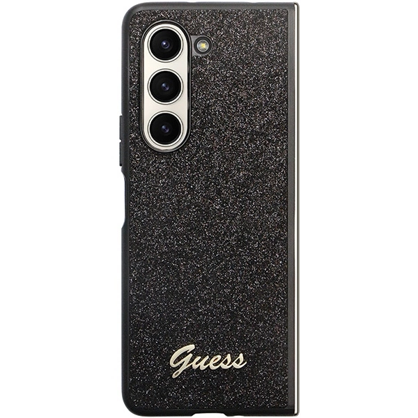 Guess Glitter Script case for Samsung Galaxy Z Fold 5 - blackeng