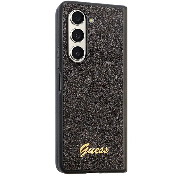 Guess Glitter Script case for Samsung Galaxy Z Fold 5 - blackeng