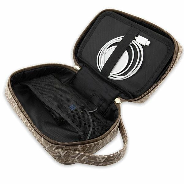 Guess GUHBHGCFSEW Organizer bag - brown GCube Stripeeng