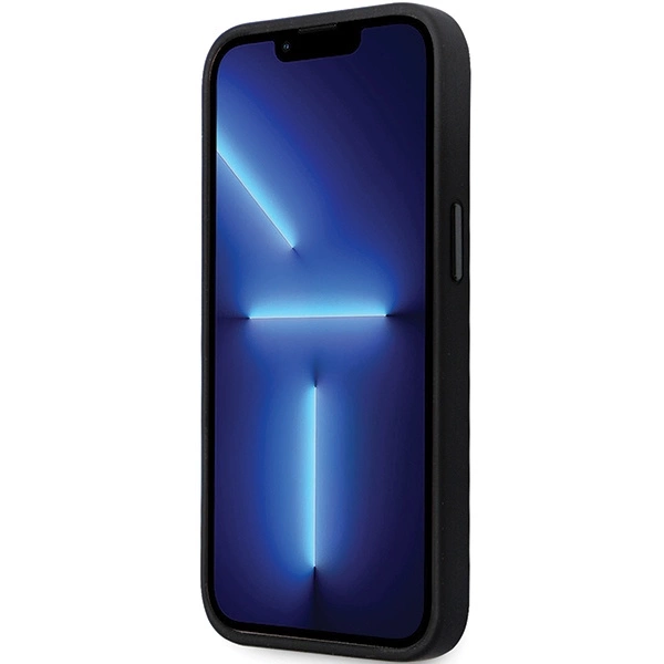 Karl Lagerfeld KLHCP14XSMHCNPK case for iPhone 14 Pro Max 6.7" - black Silicone C Metal Pineng