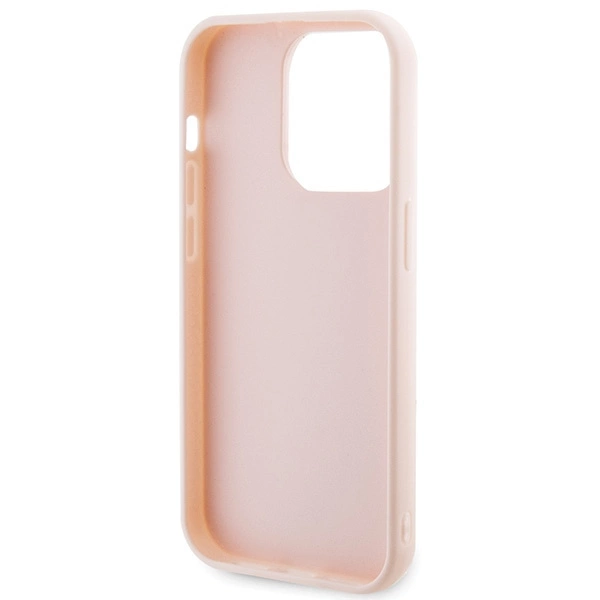 Karl Lagerfeld 3D Rubber Glitter Logo case for iPhone 15 Pro Max - pinkeng
