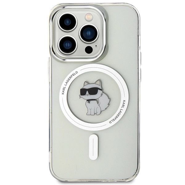 Karl Lagerfeld IML Choupette MagSafe case for iPhone 15 Pro - transparenteng