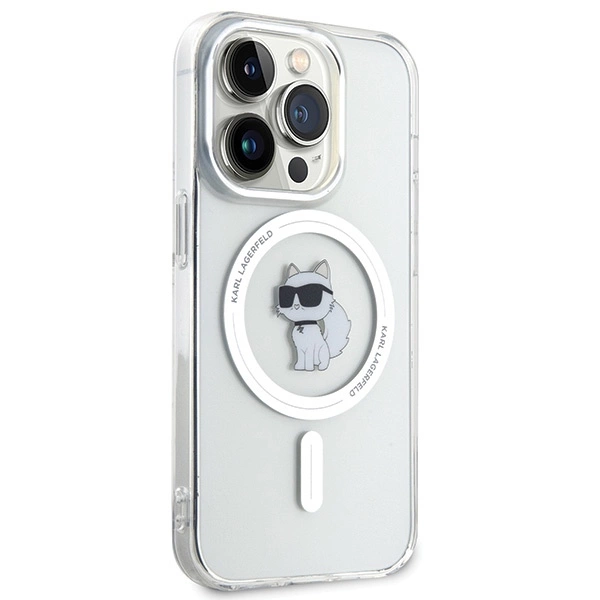 Karl Lagerfeld IML Choupette MagSafe case for iPhone 15 Pro - transparenteng
