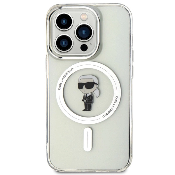 Karl Lagerfeld IML Ikonik MagSafe iPhone 15 Pro Case - Cleareng