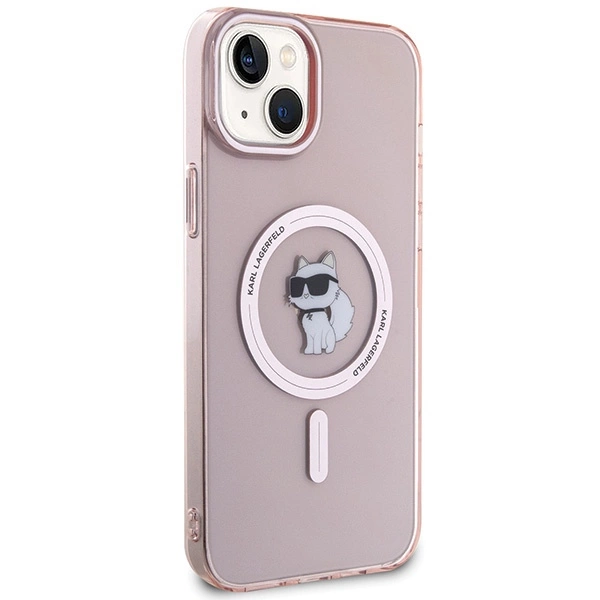 Karl Lagerfeld IML Choupette MagSafe case for iPhone 15 Plus - pinkeng