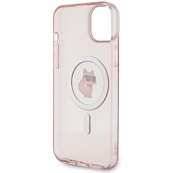 Karl Lagerfeld IML Choupette MagSafe case for iPhone 15 Plus - pinkeng