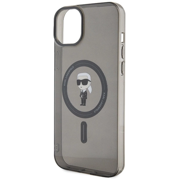 Karl Lagerfeld IML Ikonik MagSafe case for iPhone 15 Plus - blackeng