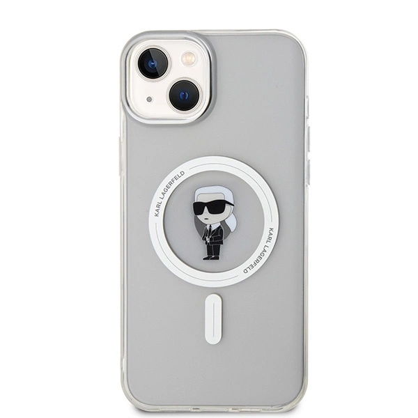 Karl Lagerfeld IML Ikonik MagSafe case for iPhone 15 Plus - transparenteng