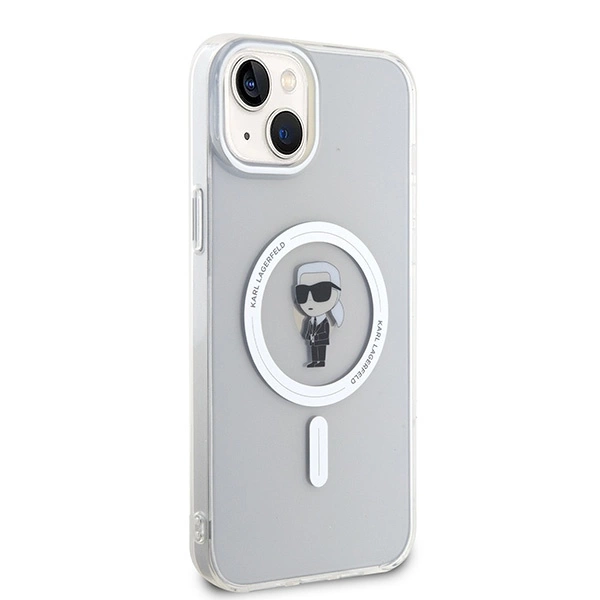 Karl Lagerfeld IML Ikonik MagSafe case for iPhone 15 Plus - transparenteng