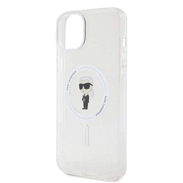 Karl Lagerfeld IML Ikonik MagSafe case for iPhone 15 Plus - transparenteng