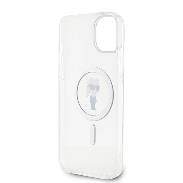 Karl Lagerfeld IML Ikonik MagSafe case for iPhone 15 Plus - transparenteng