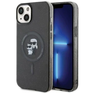 Karl Lagerfeld Karl&Choupette Glitter MagSafe case for iPhone 15 Plus - blackeng