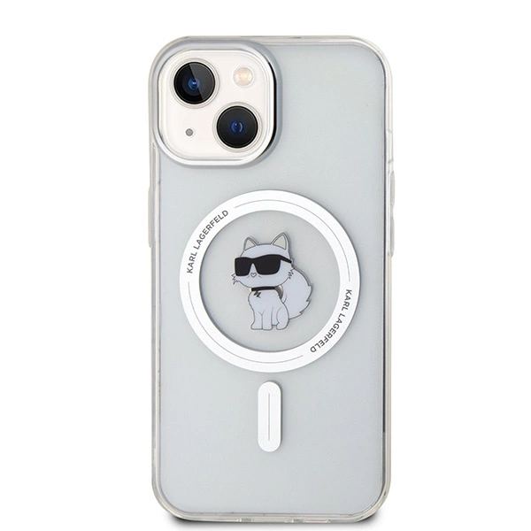 Karl Lagerfeld IML Choupette MagSafe case for iPhone 15 - transparenteng