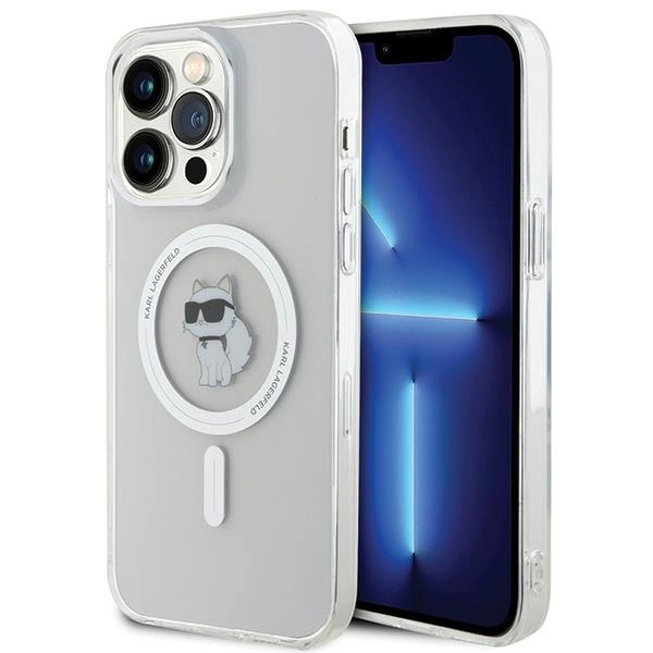 Karl Lagerfeld IML Choupette MagSafe case for iPhone 15 Pro Max - transparenteng