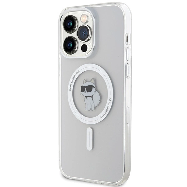 Karl Lagerfeld IML Choupette MagSafe case for iPhone 15 Pro Max - transparenteng