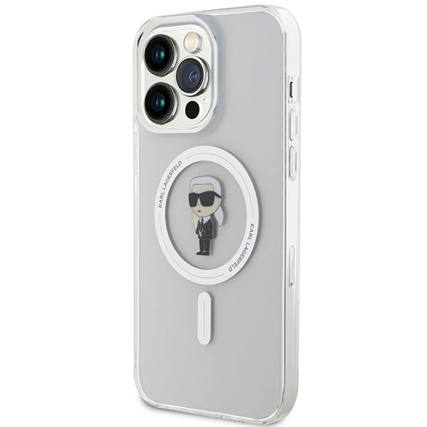 Karl Lagerfeld IML Ikonik MagSafe case for iPhone 15 Pro Max - transparenteng