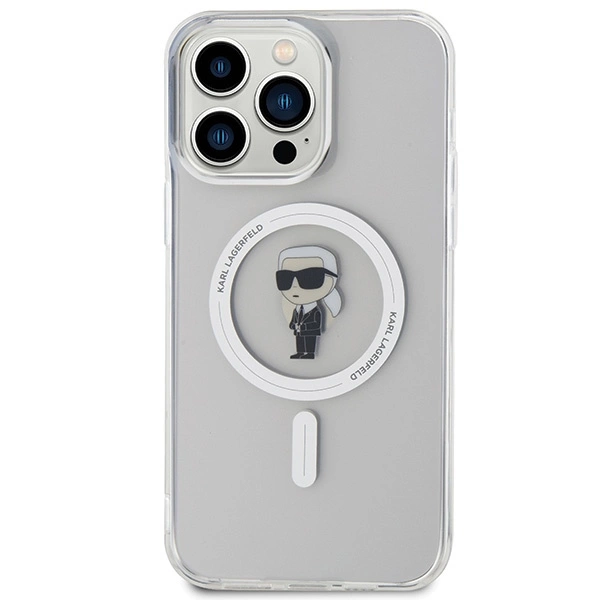 Karl Lagerfeld IML Ikonik MagSafe case for iPhone 15 Pro Max - transparenteng