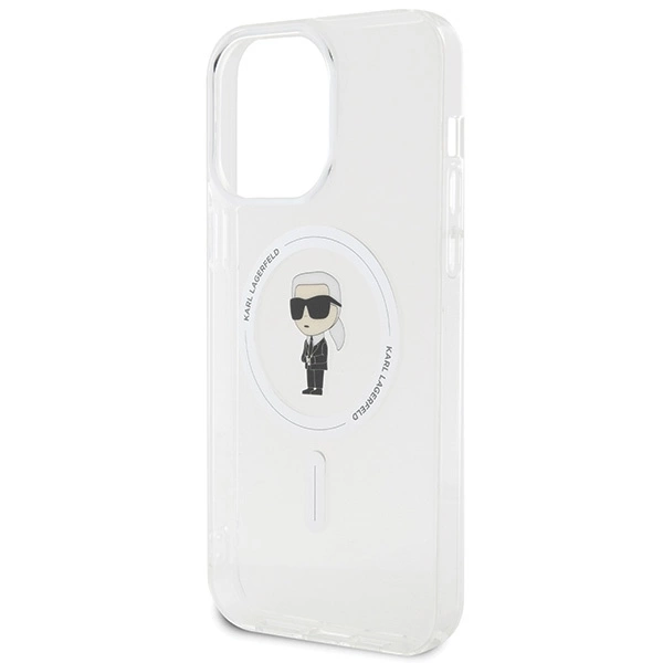 Karl Lagerfeld IML Ikonik MagSafe case for iPhone 15 Pro Max - transparenteng