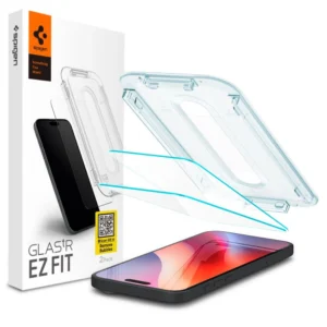Spigen Glas.tR EZ Fit tempered glass for iPhone 15 / 16 - 2 pcs.eng