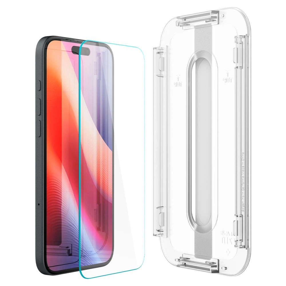 Spigen Glas.tR EZ Fit tempered glass for iPhone 15 / 16 - 2 pcs.eng
