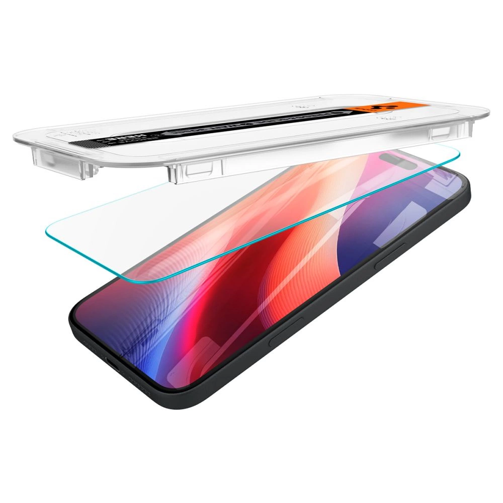 Spigen Glas.tR EZ Fit tempered glass for iPhone 15 / 16 - 2 pcs.eng