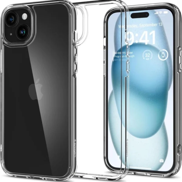 Spigen Ultra Hybrid iPhone 15 Case - Cleareng