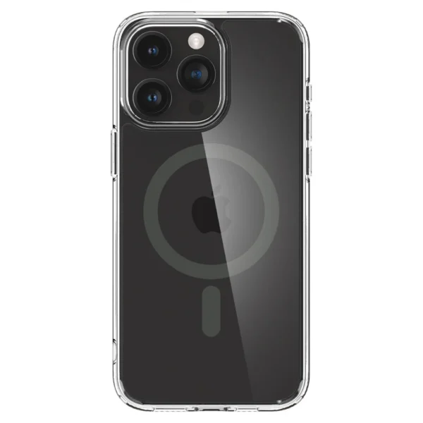 Spigen Ultra Hybrid Mag Case with MagSafe for iPhone 15 Pro - Clear Grayeng