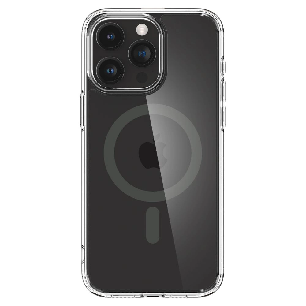 Spigen Ultra Hybrid Mag Case with MagSafe for iPhone 15 Pro - Clear Grayeng