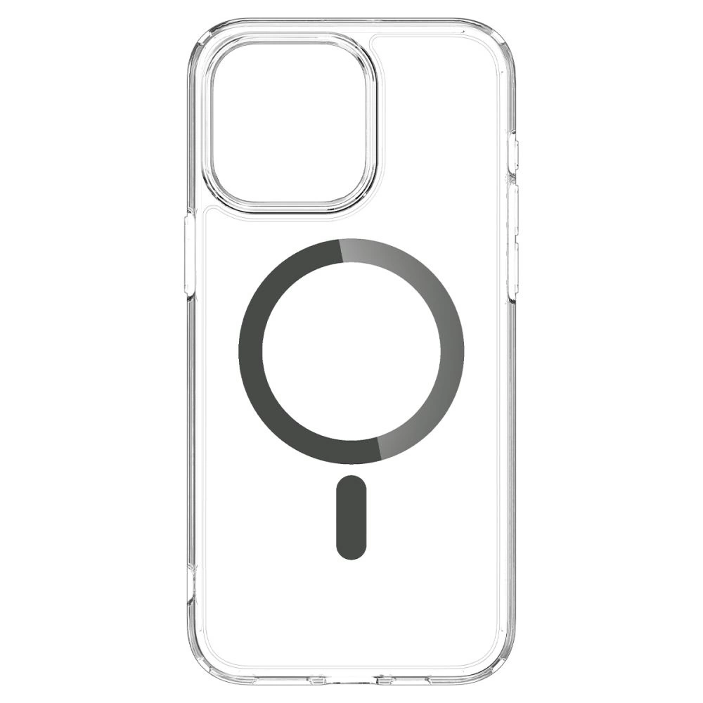 Spigen Ultra Hybrid Mag Case with MagSafe for iPhone 15 Pro - Clear Grayeng