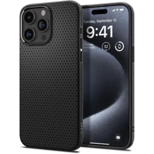 Spigen Liquid Air iPhone 15 Pro Case - Matte Blackeng