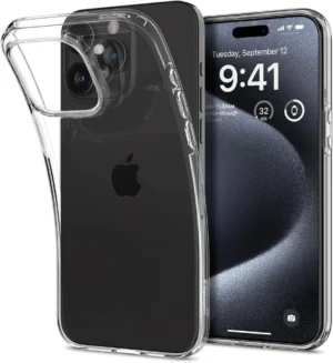 Spigen Liquid Crystal iPhone 15 Pro Case - Cleareng