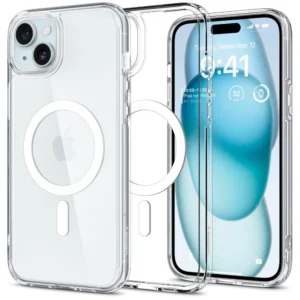 Spigen Ultra Hybrid Mag Case with MagSafe for iPhone 15 Plus - Whiteeng