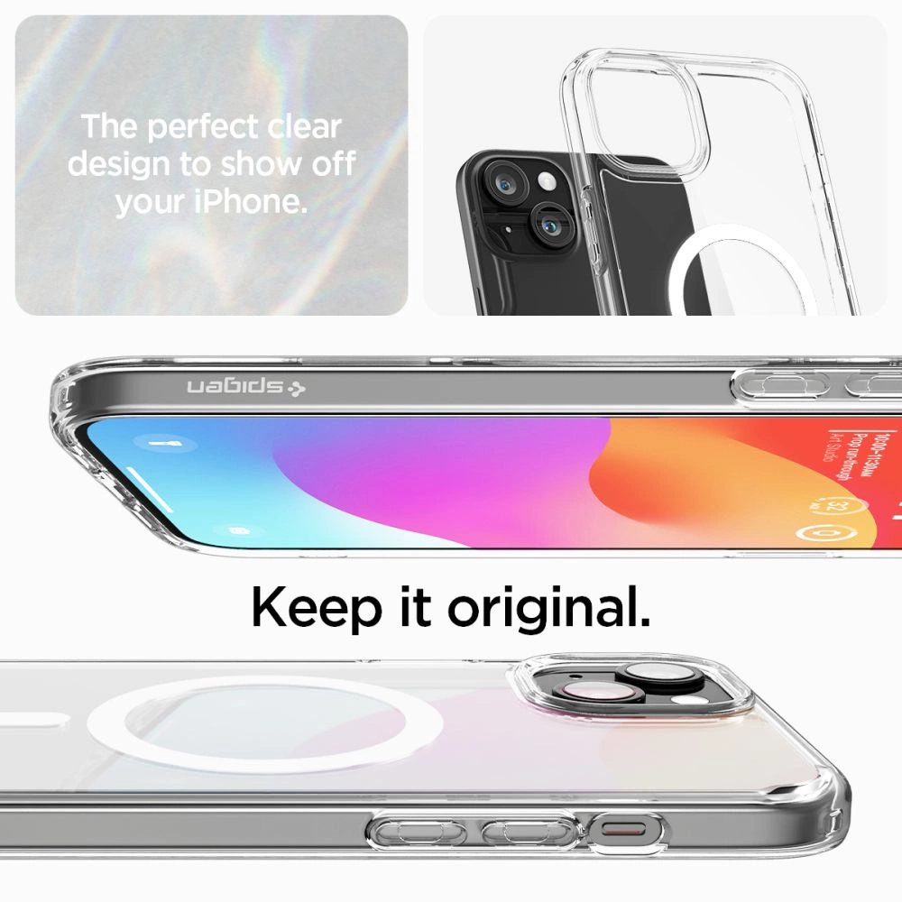 Spigen Ultra Hybrid Mag Case with MagSafe for iPhone 15 Plus - Whiteeng