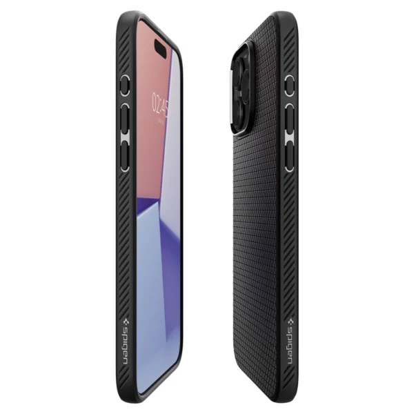 Spigen Liquid Air Case for iPhone 15 Pro Max - Matte Blackeng