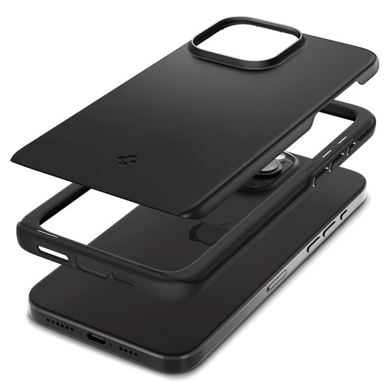 Spigen Thin Fit iPhone 15 Pro Max Case - Blackeng
