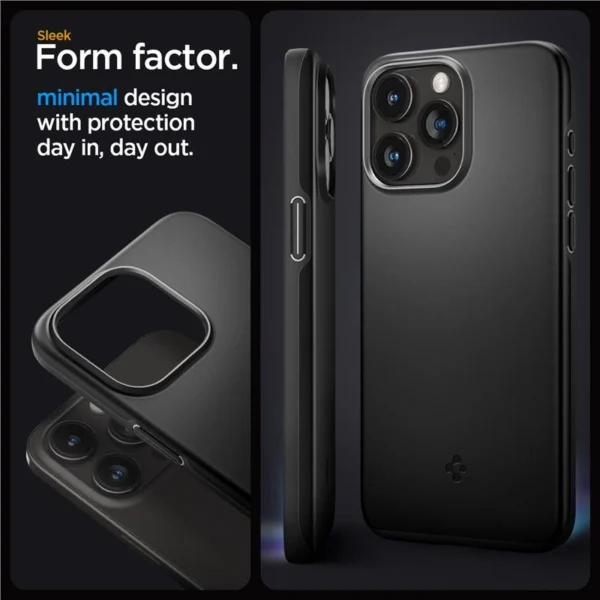 Spigen Thin Fit iPhone 15 Pro Max Case - Blackeng