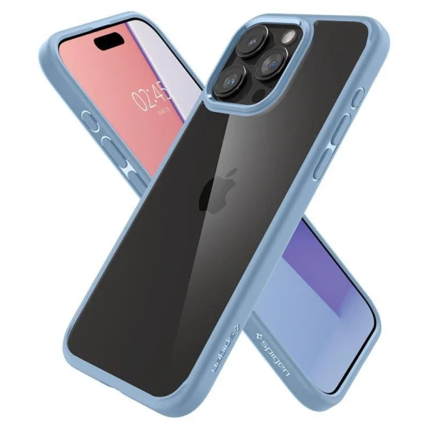 Spigen Crystal Hybrid Case for iPhone 15 Pro Max - Clear Blueeng