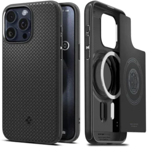 Spigen Mag Armor Case with MagSafe for iPhone 15 Pro Max - Matte Blackeng