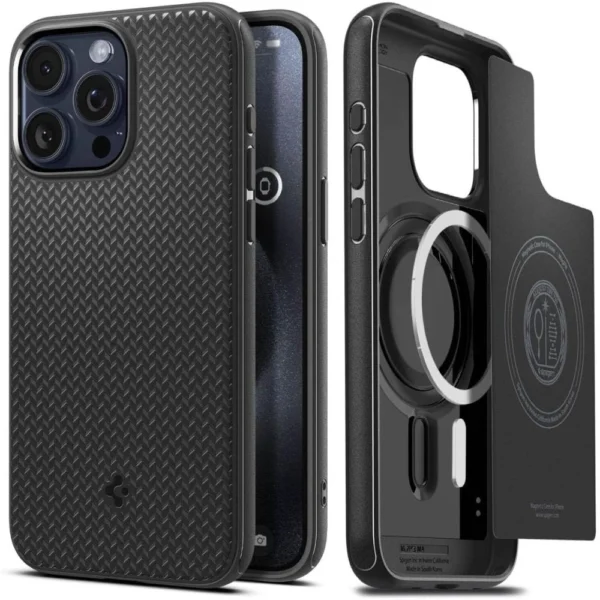 Spigen Mag Armor Case with MagSafe for iPhone 15 Pro Max - Matte Blackeng