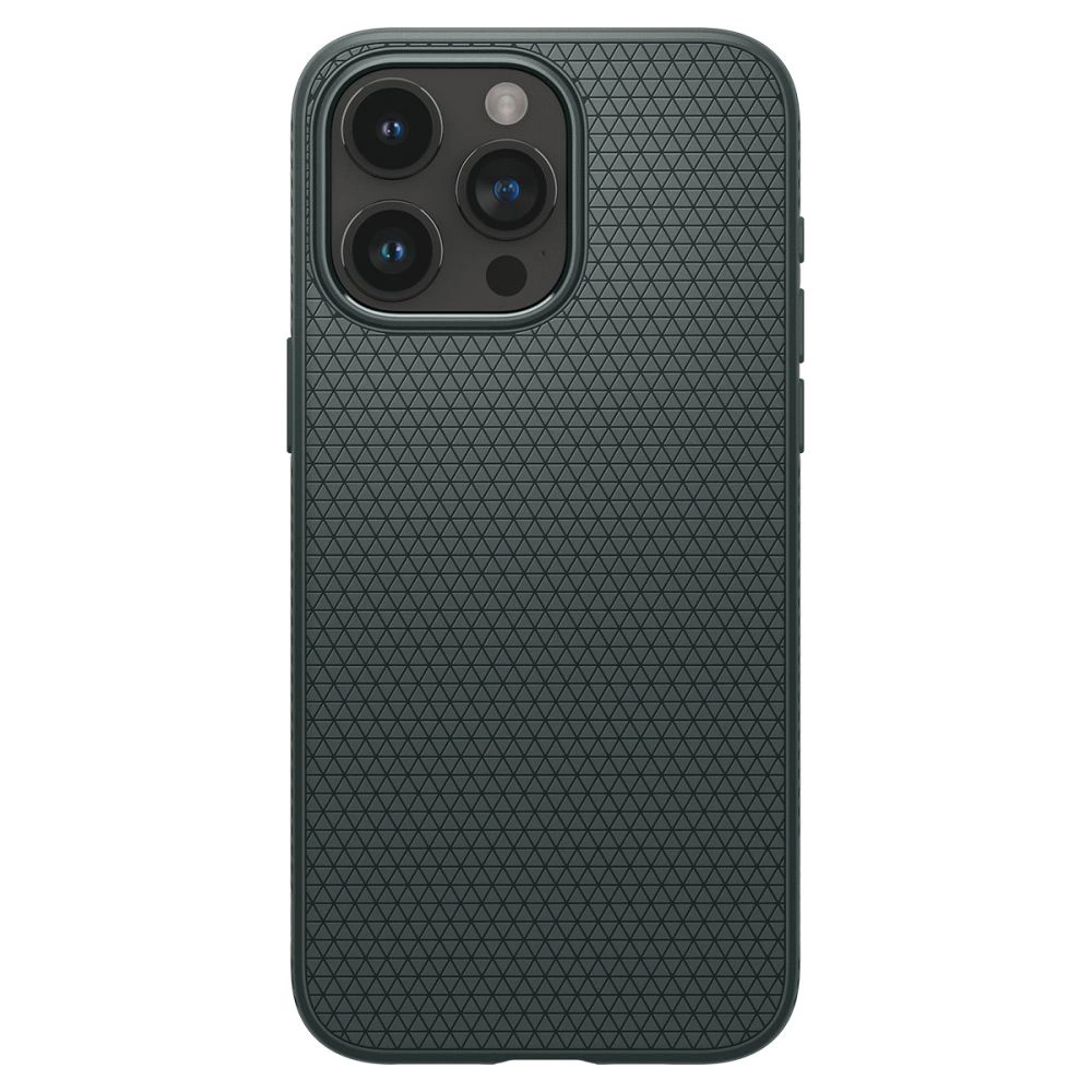 Spigen Liquid Air iPhone 15 Pro Max Case - Dark Greeneng