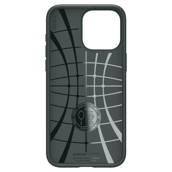 Spigen Liquid Air iPhone 15 Pro Max Case - Dark Greeneng