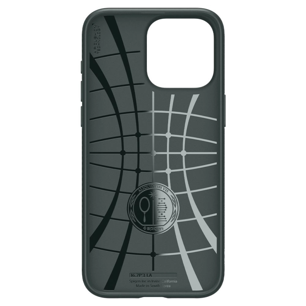 Spigen Liquid Air iPhone 15 Pro Max Case - Dark Greeneng