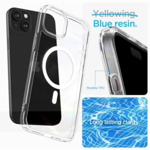 Spigen Crystal Hybrid MagSafe iPhone 15 Plus Case - Cleareng