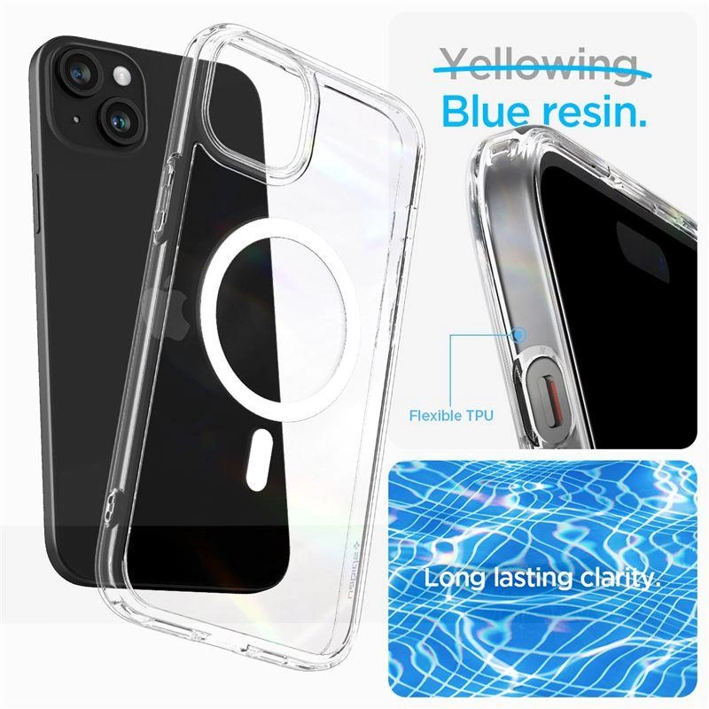 Spigen Crystal Hybrid MagSafe iPhone 15 Plus Case - Cleareng