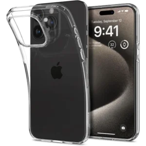 Spigen Liquid Crystal Case for iPhone 15 Pro Max - Cleareng