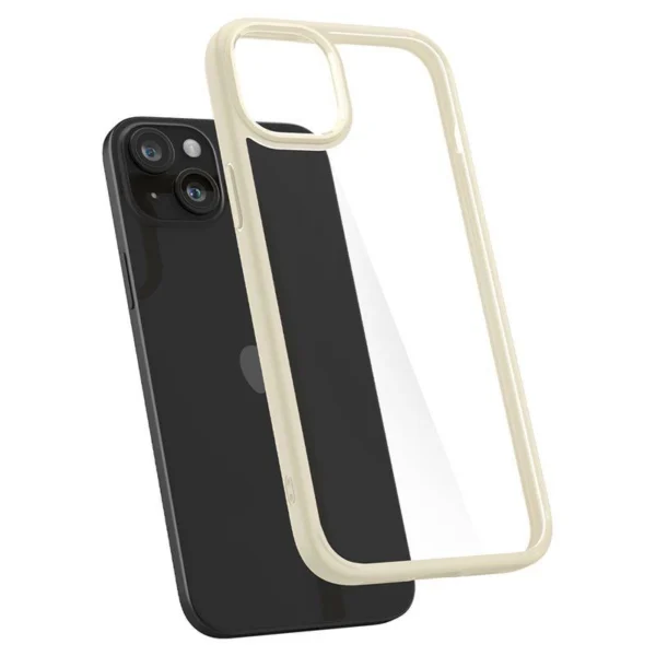 Spigen Crystal Hybrid iPhone 15 Plus Case - Transparent Beigeeng