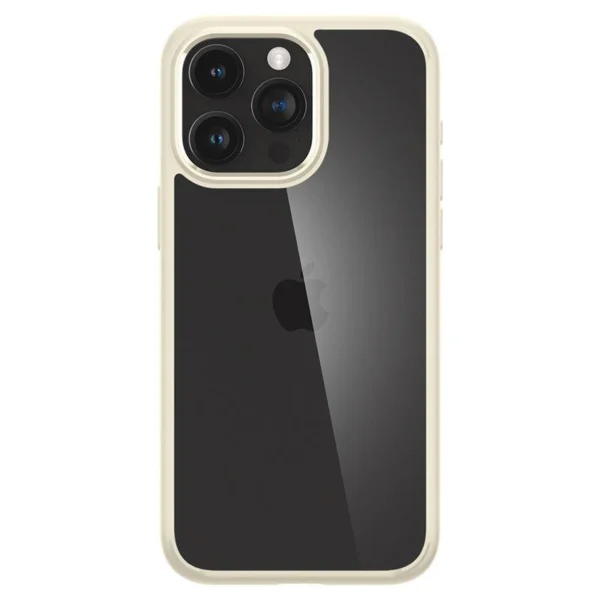 Spigen Crystal Hybrid Case for iPhone 15 Pro Max - Clear Beigeeng